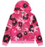 Denim Tears Hot Pink Camo Black Floral All Over Print Zip Up Hoodie