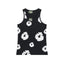 Denim Tears Black All Over White Floral Wreath Print Ribbed Slim Tank Top