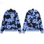 Denim Tears Navy Blue Camo White Floral All Over Print Zip Up Hoodie