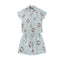 Denim Tears Light Blue Floral Wreath Print Camp Collar Shirt & Drawstring Shorts
