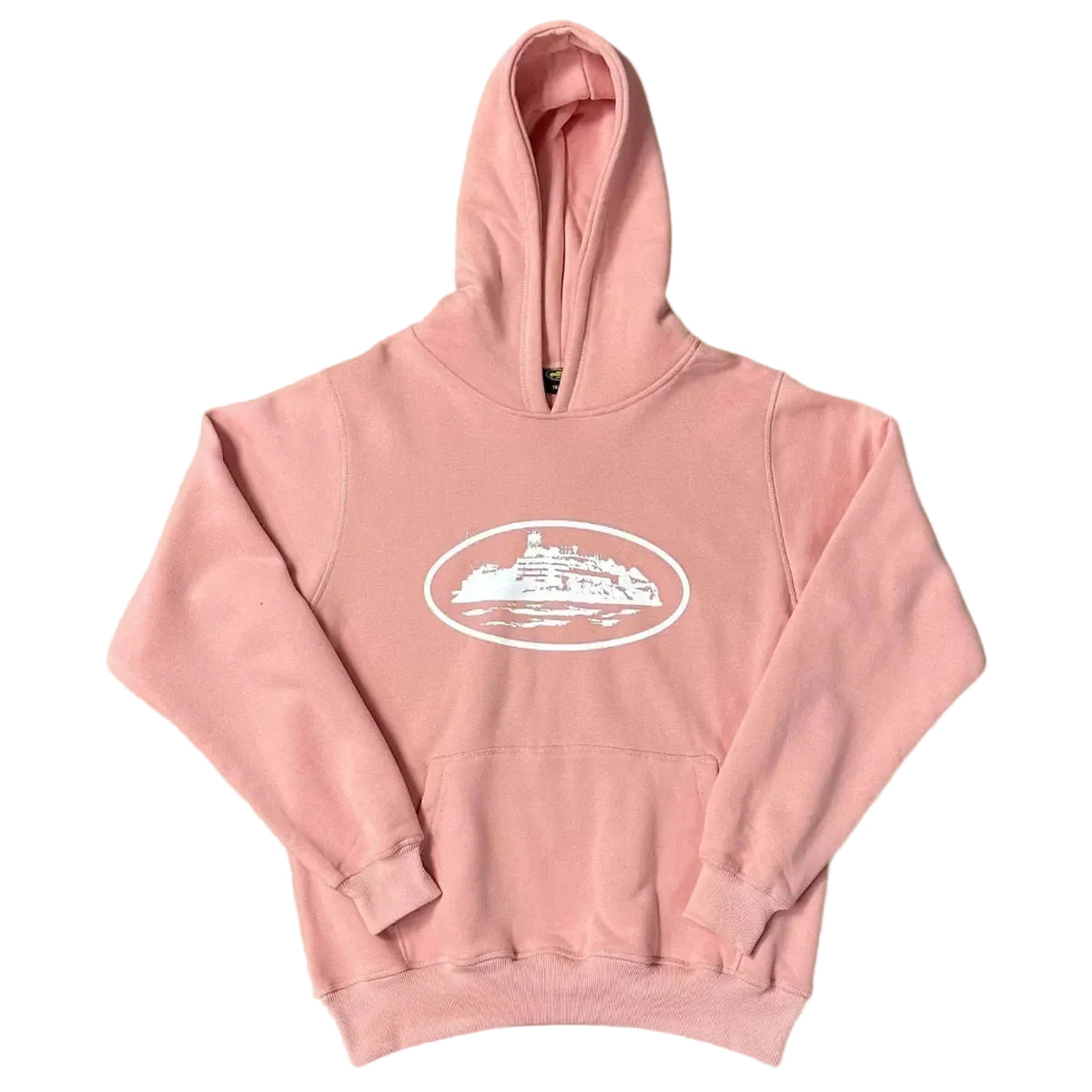 Corteiz Alcatraz Island Heavyweight Hoodie pink