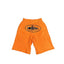 Corteiz Alcatraz Island Graphic Heavyweight Shorts Orange