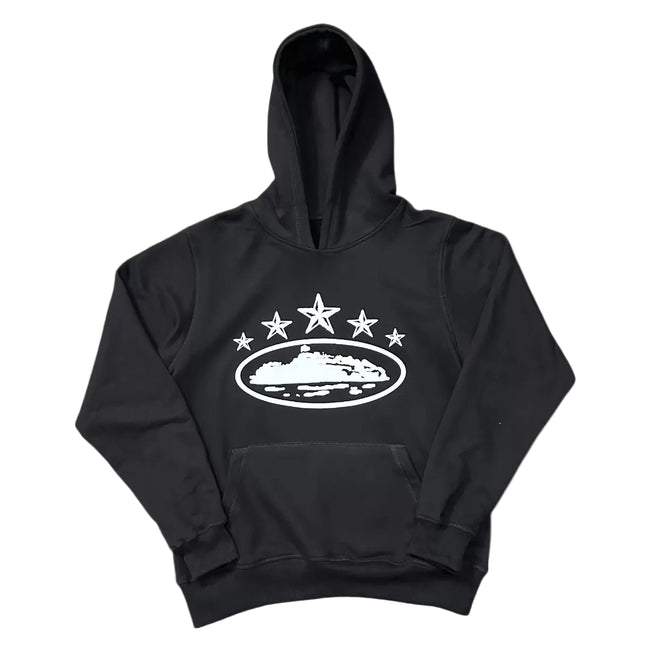Corteiz 5-Star Devil's Island Heavyweight Hoodie black Hover Image