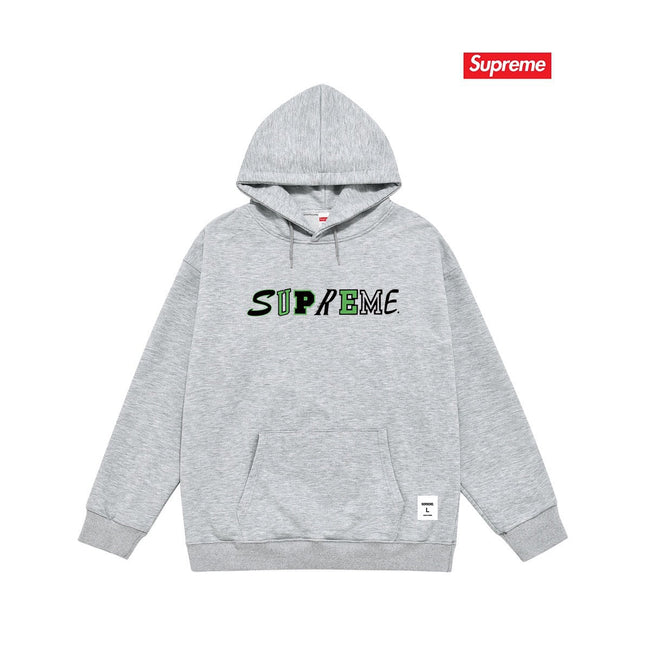 Supreme Mixed Font Hoodie – Grey Hover Image