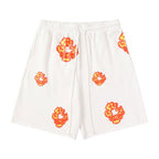 Denim Tears Clean off-white soft cotton casual sweat shorts