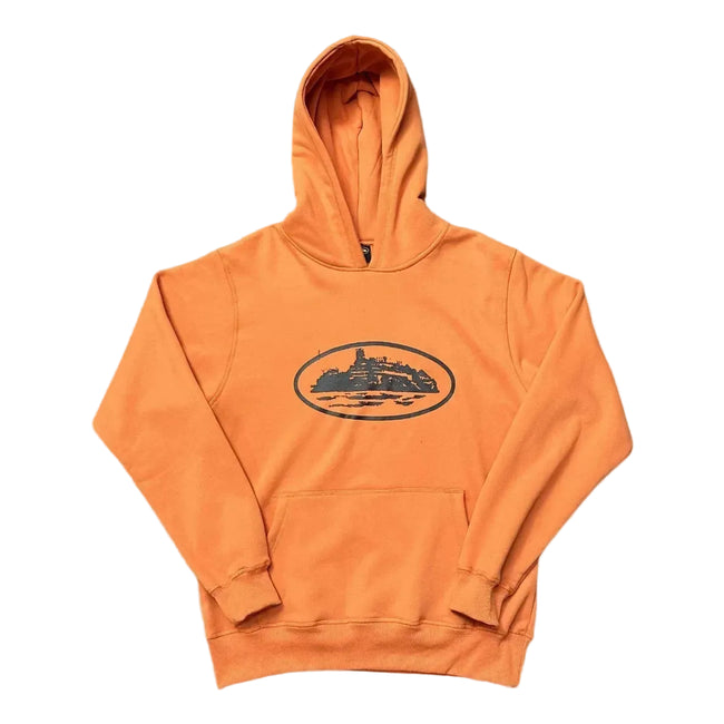 Corteiz Alcatraz Island Heavyweight Hoodie orange Hover Image