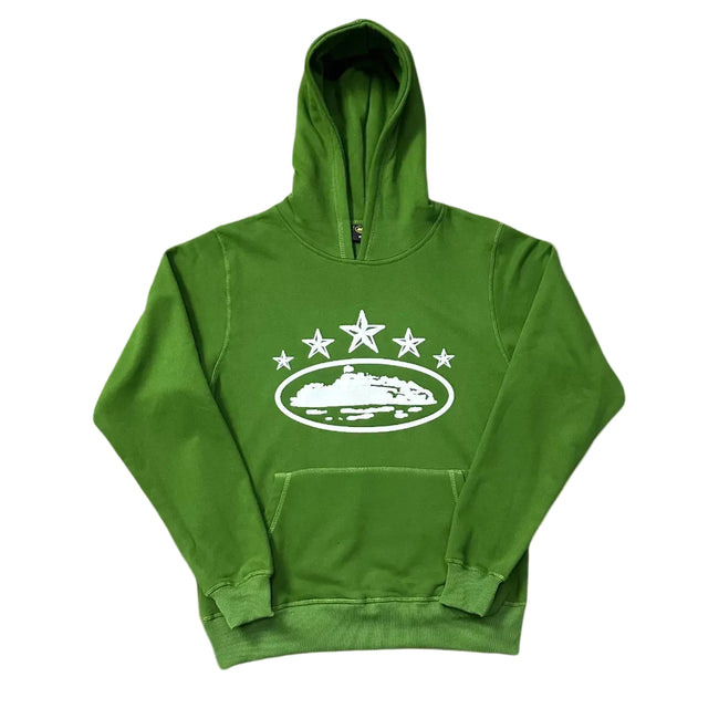 Corteiz 5-Star Devil's Island Heavyweight Hoodie green Hover Image