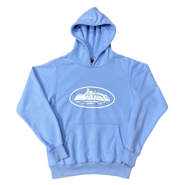 Corteiz Alcatraz Island Heavyweight Hoodie Light blue Hover Image