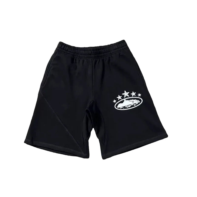 Corteiz 5-Star Alcatraz Island Front Logo Heavyweight Shorts black Hover Image