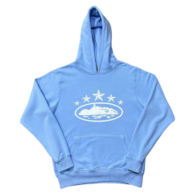 Corteiz 5-Star Devil's Island Heavyweight Hoodie blue Hover Image