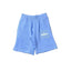 Corteiz Alcatraz Island Front Oval Logo Heavyweight Shorts blue