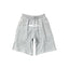 Corteiz Alcatraz Island Graphic Heavyweight Shorts Heather Grey
