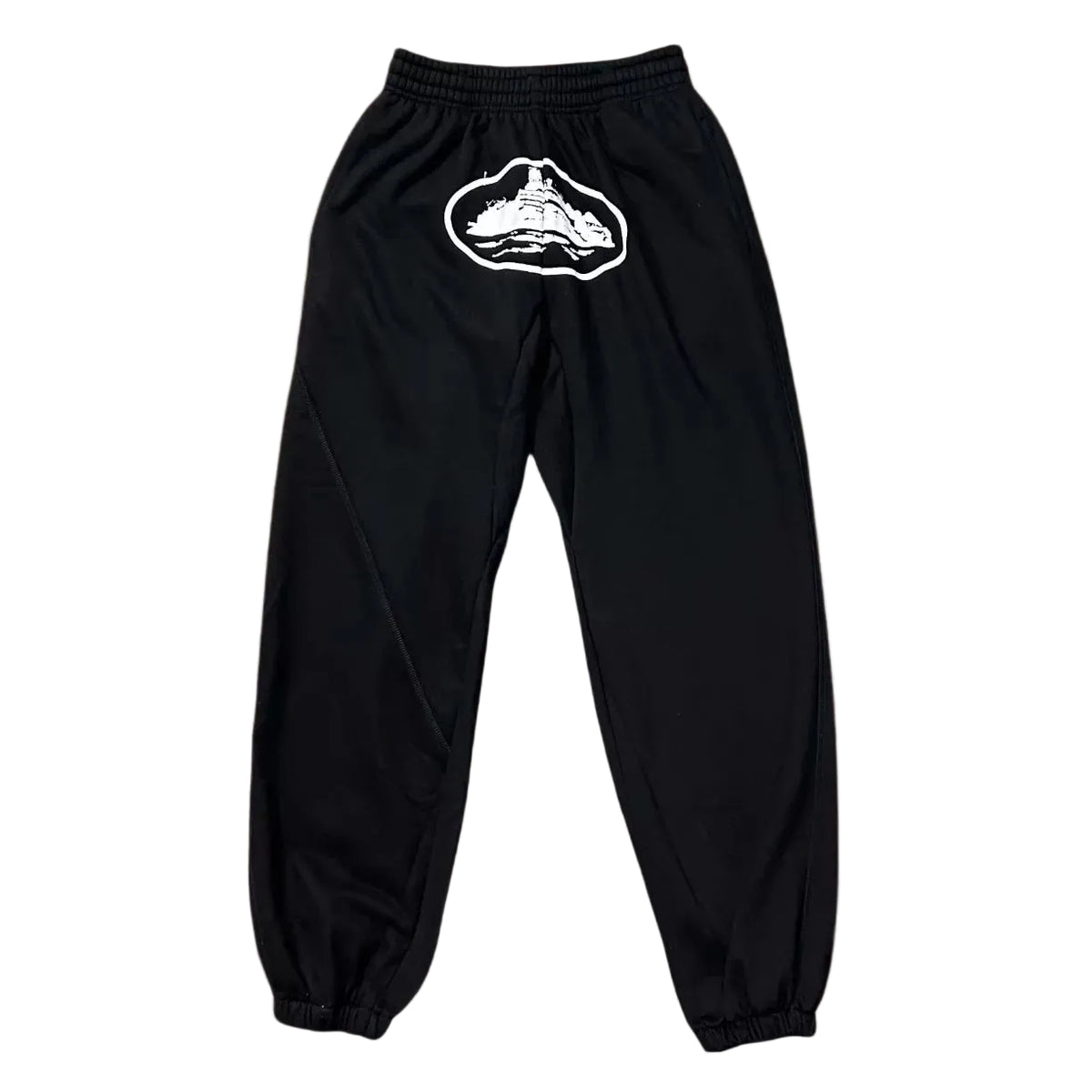 Corteiz Alcatraz Island Heavyweight  Sweatpants black