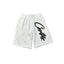 Corteiz Signature Script Logo Heavyweight Shorts white/black