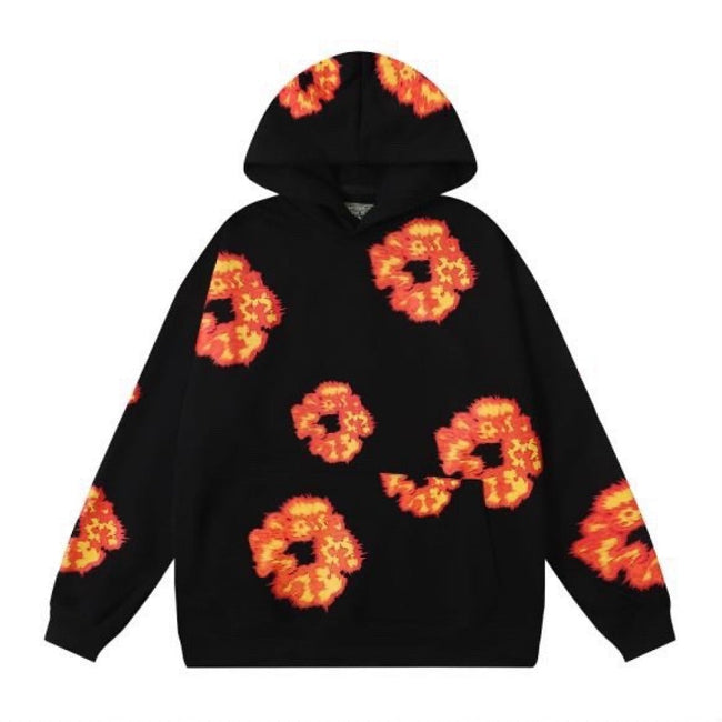 Denim Tears Orange Gradient Black Hoodie Hover Image